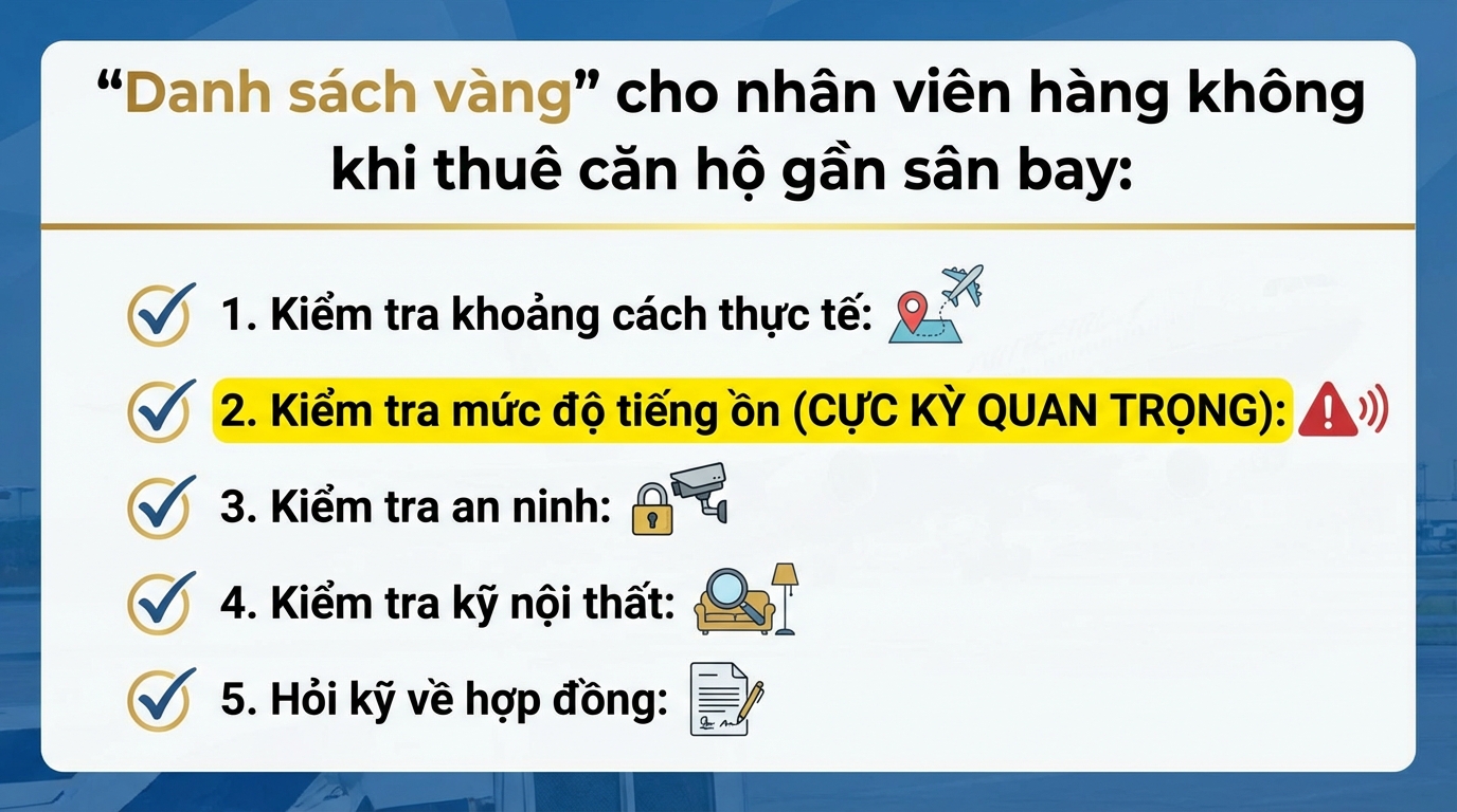 Checklist Vàng Cho Dân Hàng Không Khi Thuê Căn Hộ Gần Sân Bay