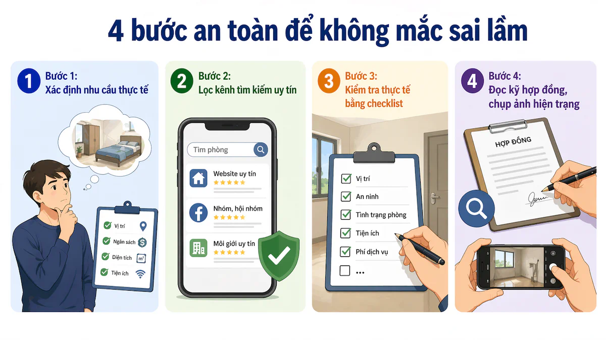 4 bước an toàn để không mắc sai lầm