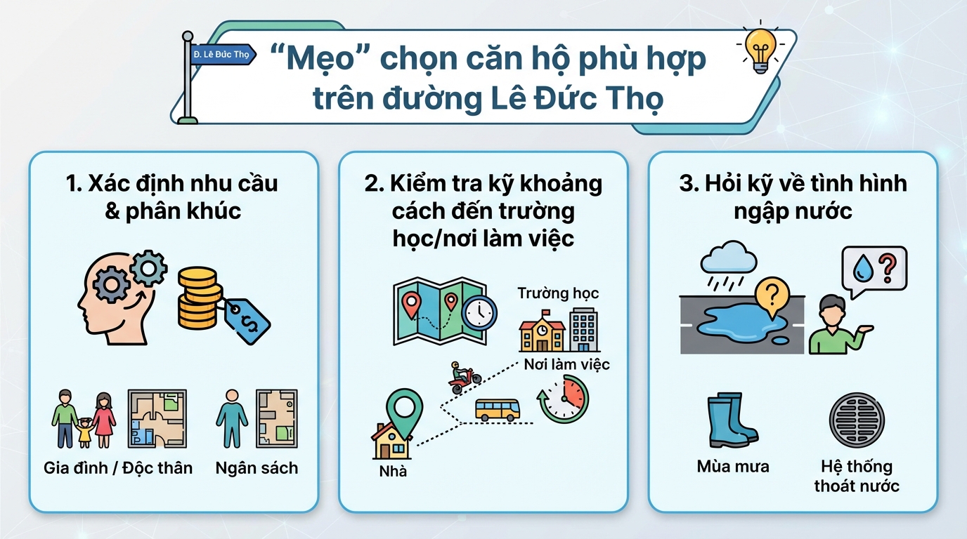 Bí kíp chọn căn hộ dịch vụ Lê Đức Thọ phù hợp