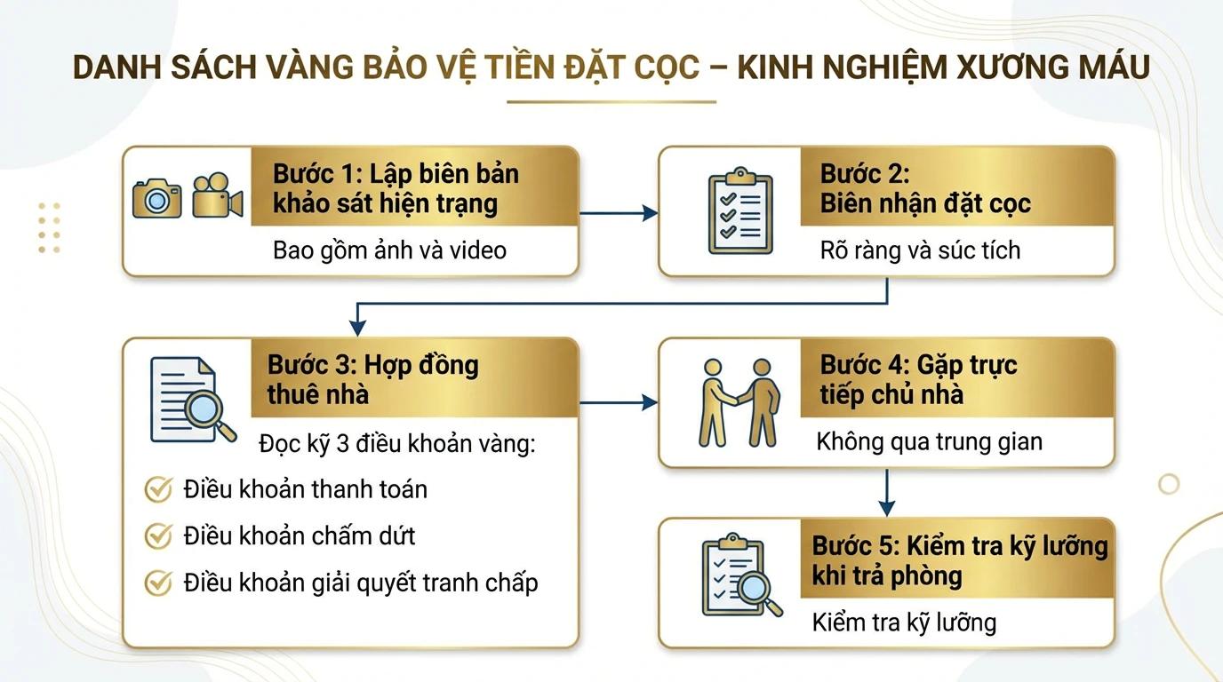 Checklist vàng bảo vệ tiền cọc