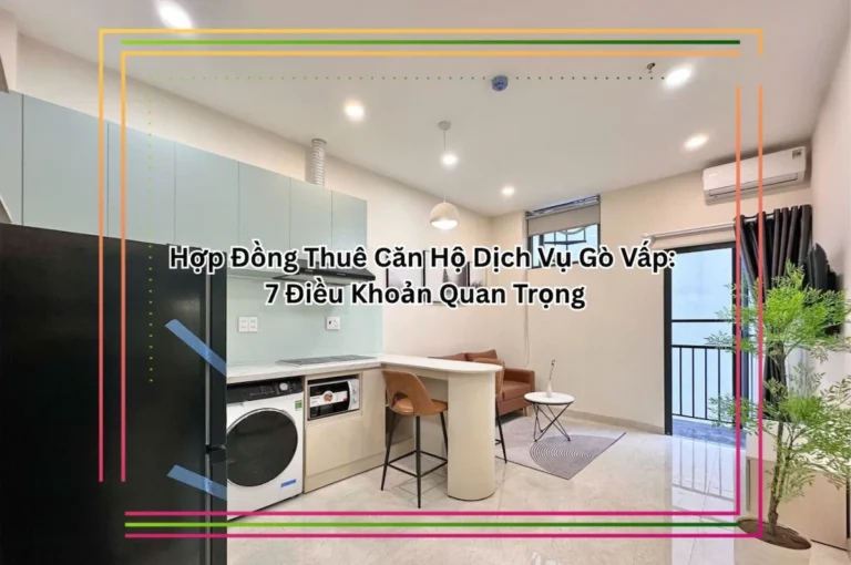 Hợp Đồng Thuê Căn Hộ Dịch Vụ Gò Vấp