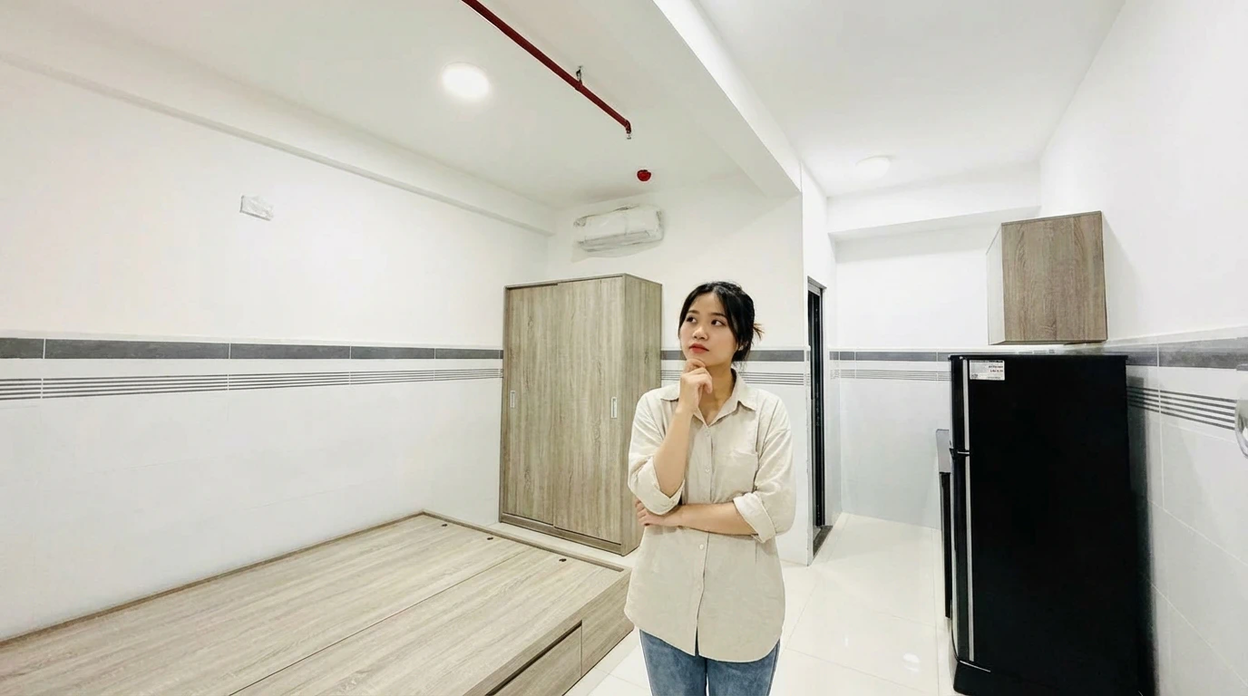 Kiểm tra nội thất khi thuê căn hộ dịch vụ