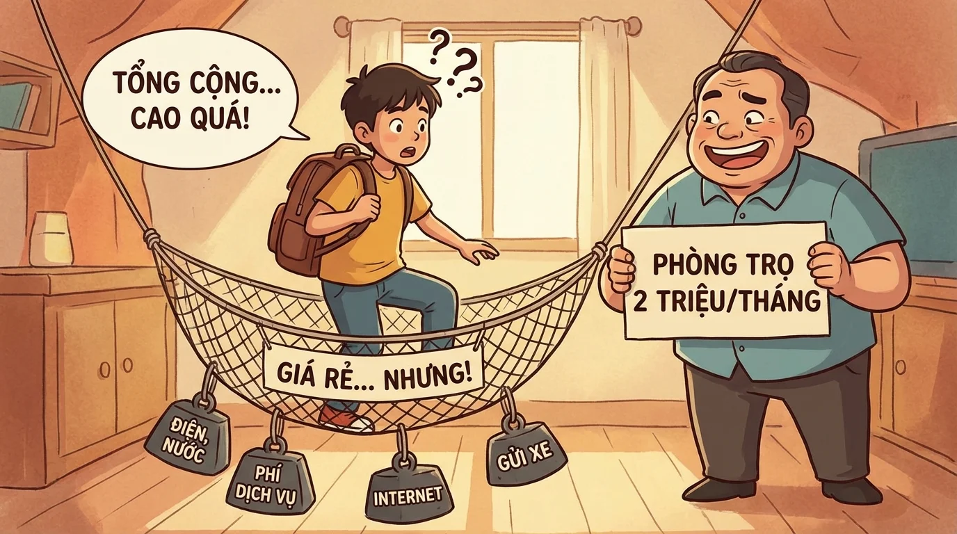 bẫy giá khi thuê căn hộ dịch vụ