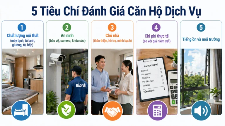 5 Tiêu Chí Đánh Giá Căn Hộ Dịch Vụ