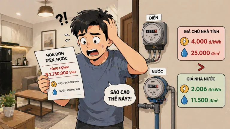 Chi Phí Điện Nước Khi Thuê Căn Hộ Dịch Vụ