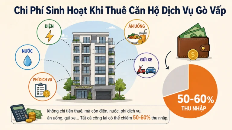 Chi Phí Sinh Hoạt Khi Thuê Căn Hộ Dịch Vụ