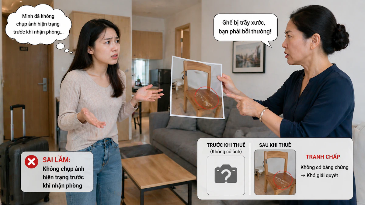 Sai lầm khi đi thuê căn hộ dịch vụ