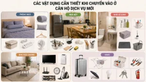 Vật Dụng Cần Mua Khi Chuyển Vào Căn Hộ Dịch Vụ