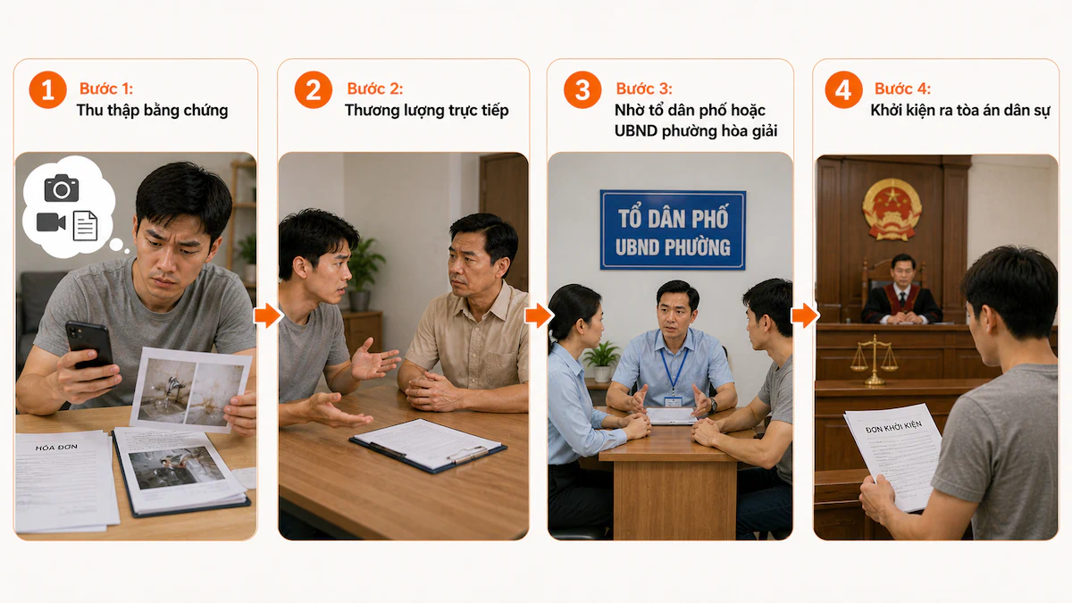 Quy trình xử lý tranh chấp