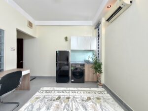 Căn hộ dịch vụ có máy giặt riêng gần chợ Hạnh Thông Tây - anh 1