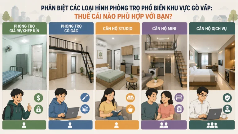 Phân Biệt Các Loại Hình Phòng Trọ Phổ Biến